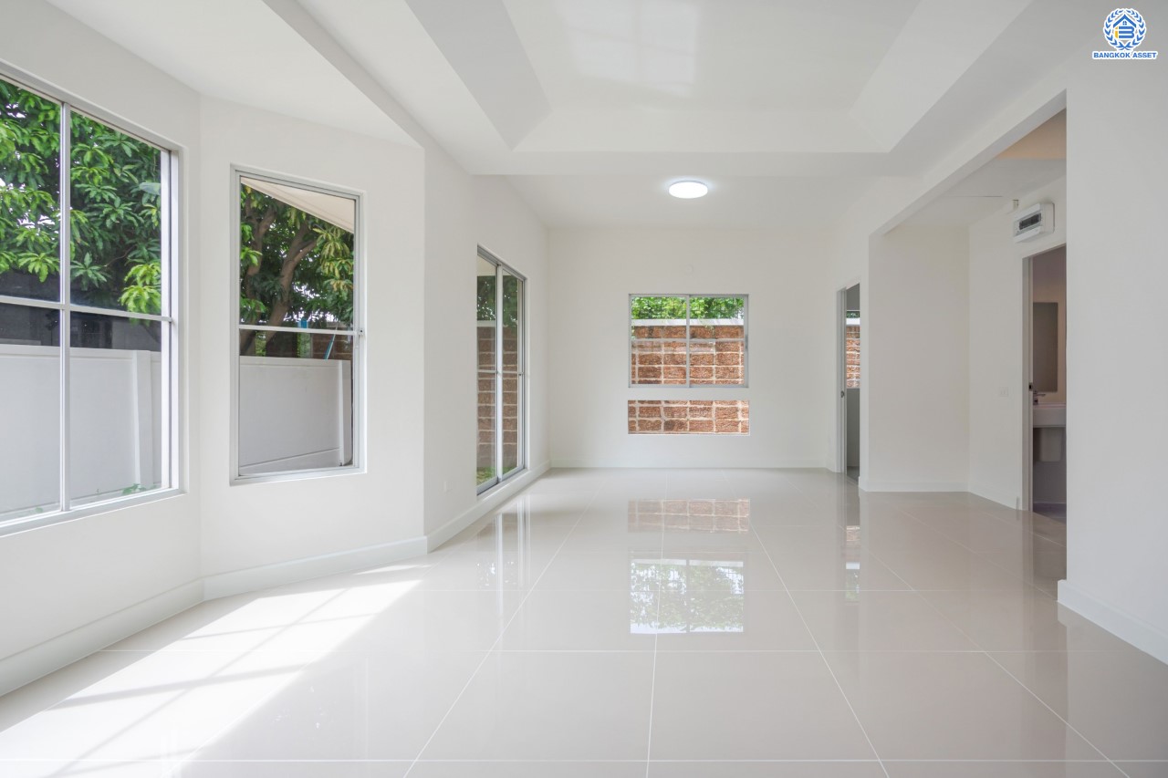 บ้านมือสองตกแต่งใหม่ ม.พฤกษ์ลดา1 บางใหญ่ บนเนื้อที่ 57 ตร.ว. ฟังก์ชัน 3 ห้องนอน 2 ห้องน้ำ 2 ที่จอดรถ ทำเลเดินทางสะดวก เชื่อมต่อถ.กาญจนาภิเษก เพียง 10 นาทีถึงรถไฟฟ้าสายสีม่วง "สถานีคลองบางไผ่" ใกล้เซ็นทรัลเวสต์เกต...